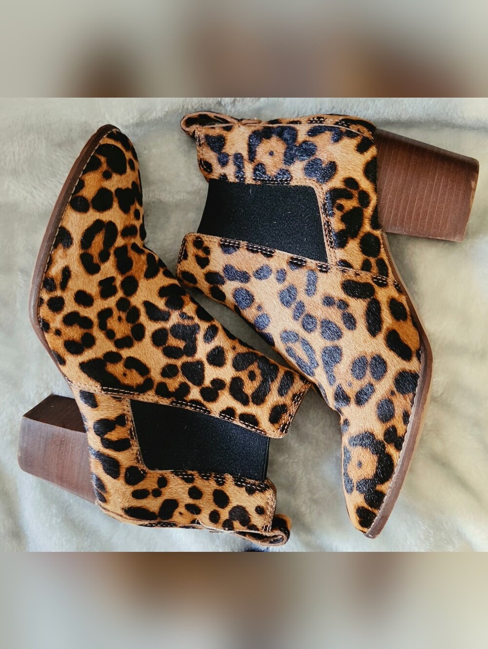 Madewell Leopard-Print Chelsea Ankle Boots in Brown and Black